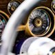 “Was told by the Ford marketing guy that the goop pictured on the tach came from a piece of tape stuck to it. McQueen was beating on the engine hard, and the mechanics worried he’d lunch the engine, so they taped the tach with the RPM and redline he needed to abide by.” - Kurt Bradley